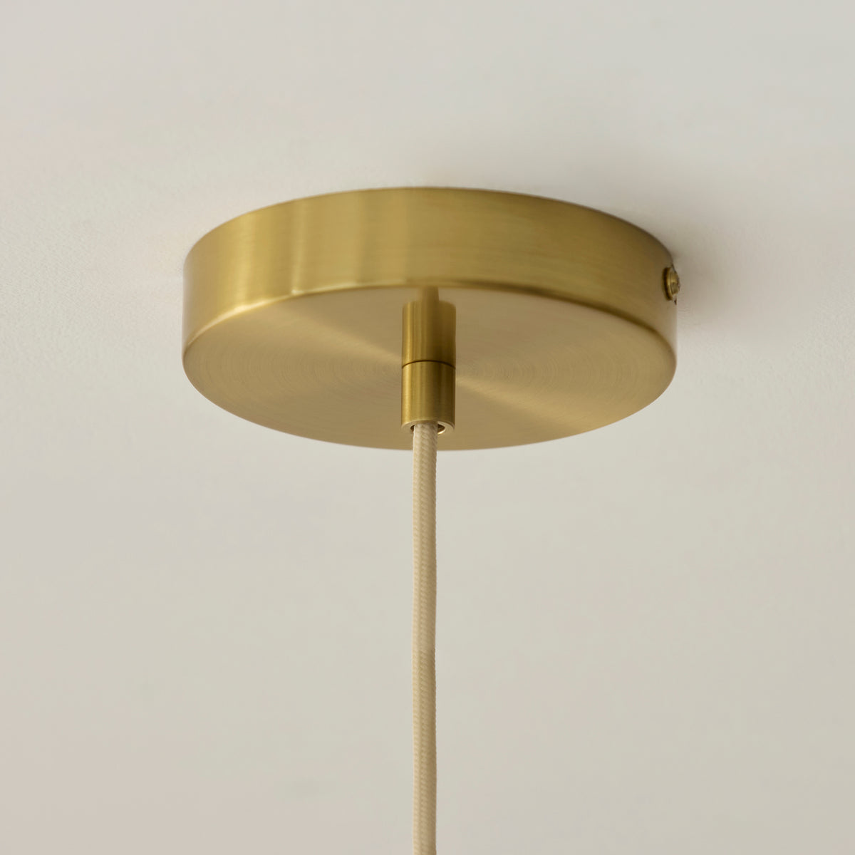 Noah Cream Cotton Cord Pendant Ceiling Light