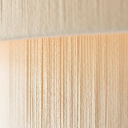 Noah 5 Light Cream Cotton Cord Tiered Pendant Ceiling Light