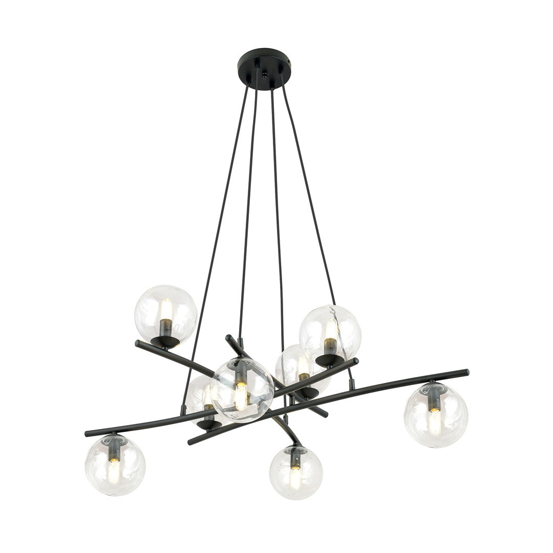 Essa 8 Light Pendant Black