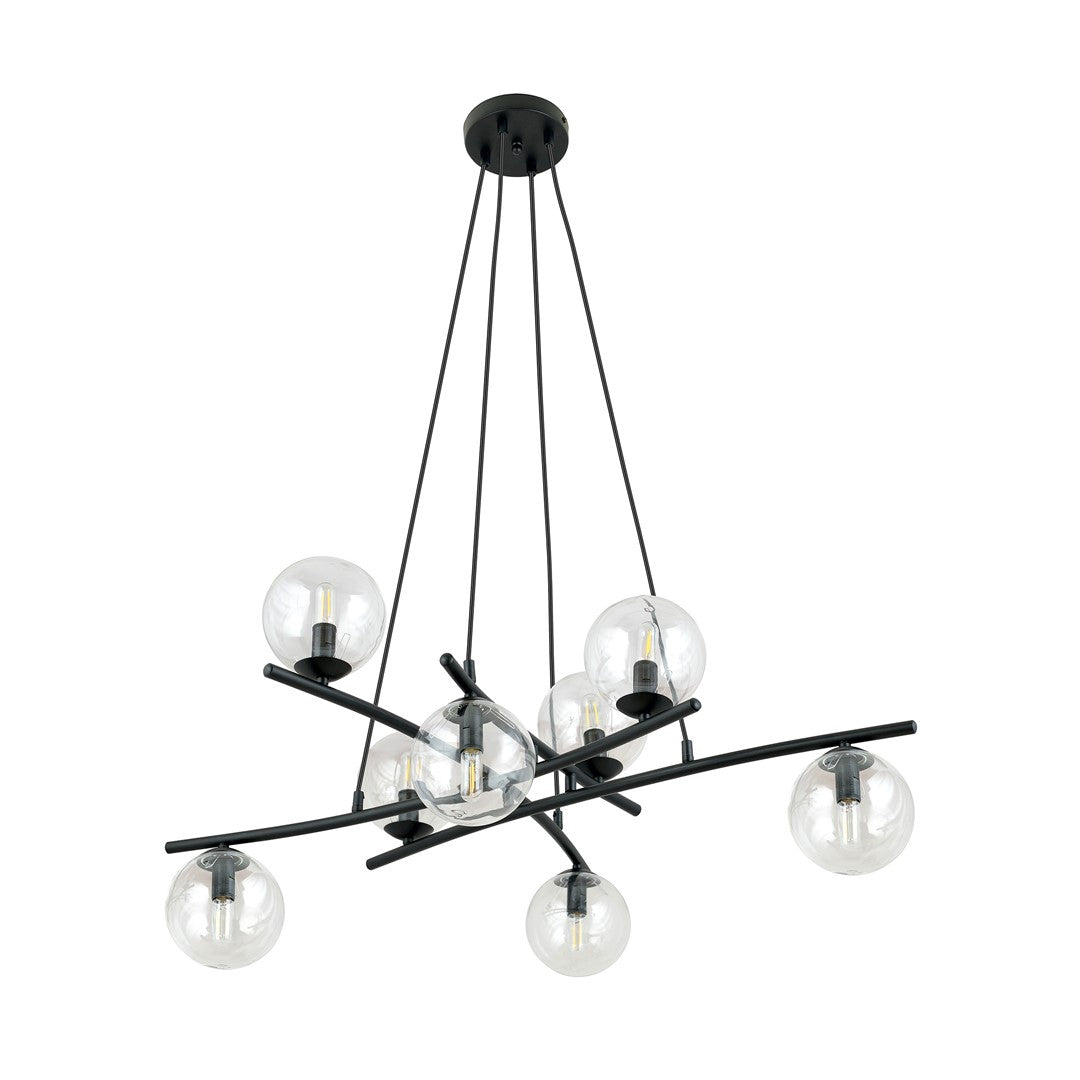 Essa 8 Light Pendant Black