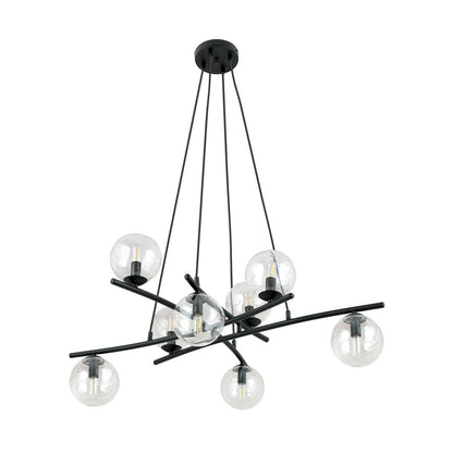 Essa 8 Light Pendant Black