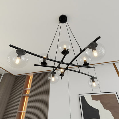 Essa 8 Light Pendant Black