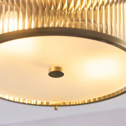 Ridgeton 2 Light Antique Brass Bathroom Ceiling Light IP44
