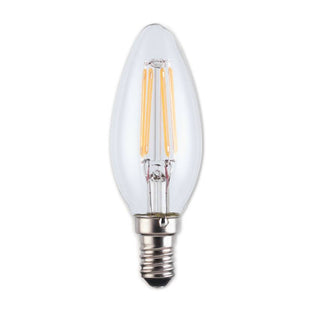 E14/SES 4w LED Candle Clear Warm White Dimmable Light Bulb