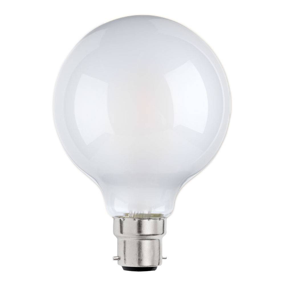 B22 7w LED Large Globe Coated Light Bulb
