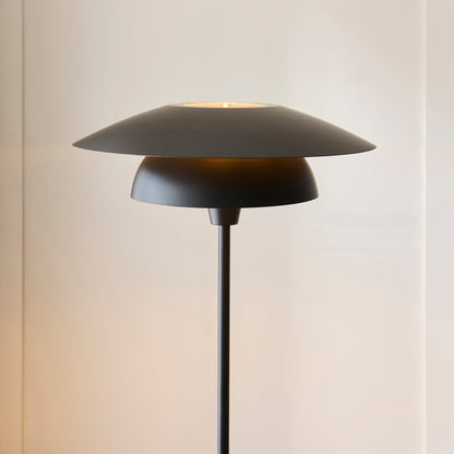 Lyon Matt Black Tiered Floor Lamp