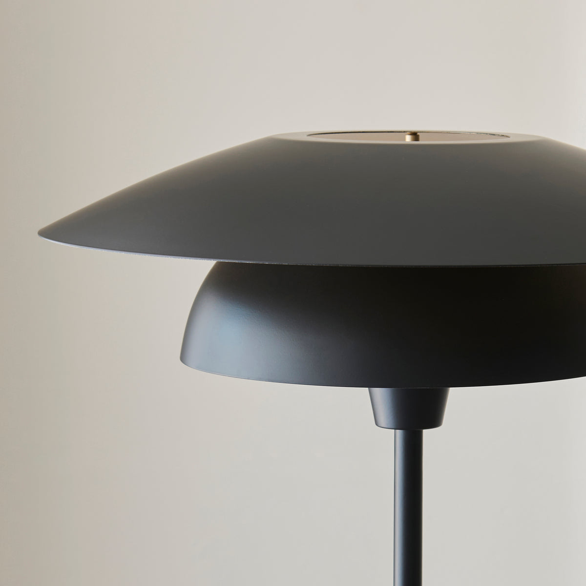 Lyon Matt Black Tiered Floor Lamp