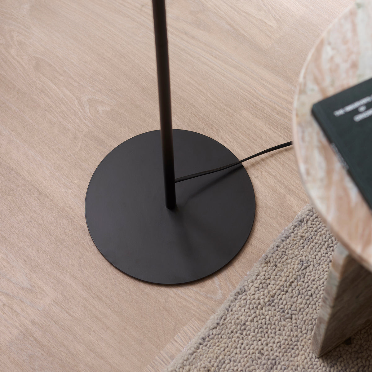 Lyon Matt Black Tiered Floor Lamp