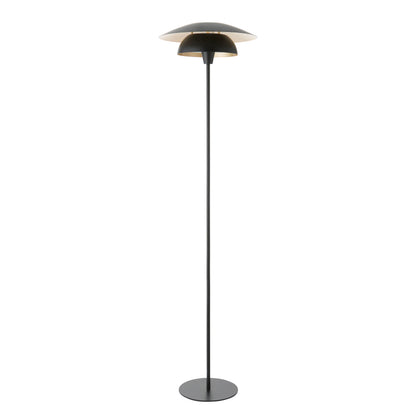 Lyon Matt Black Tiered Floor Lamp