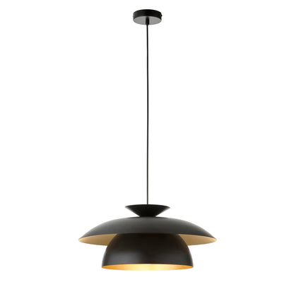Lyon Matt Black Tiered Pendant Ceiling Light