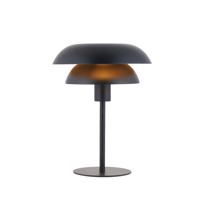 Lyon Matt Black Tiered Table Lamp