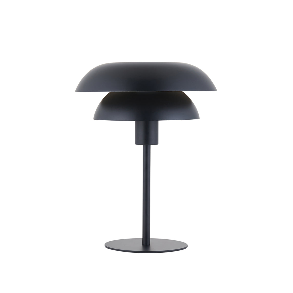 Lyon Matt Black Tiered Table Lamp