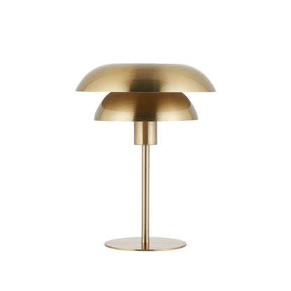 Lyon Satin Brass Tiered Table Lamp