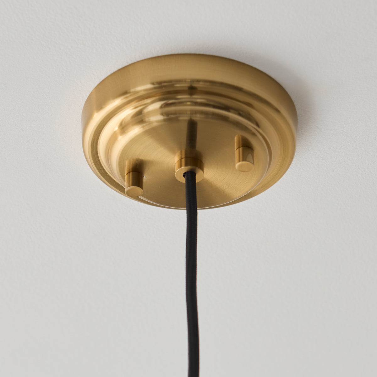 Evora Small Aged Brass & Opal Ribbed Glass Pendant Ceiling Light