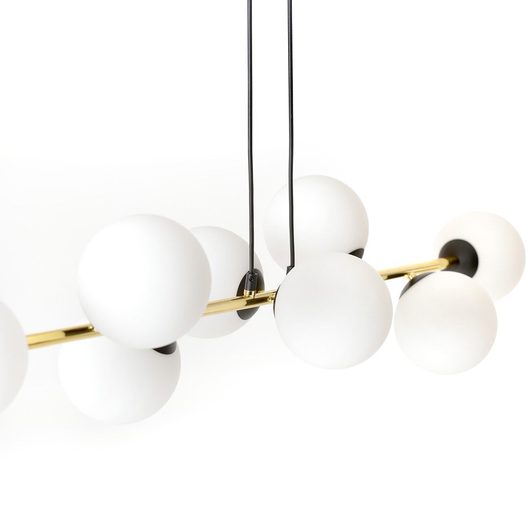 Gravity 6 Light Pendant Black & Gold