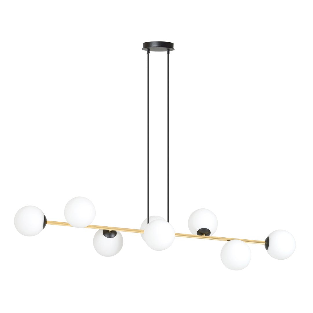 Gravity 8 Light Pendant Black & Gold