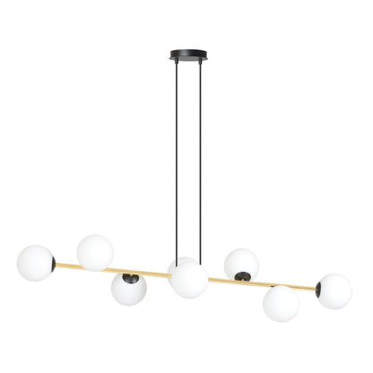 Gravity 8 Light Pendant Black & Gold