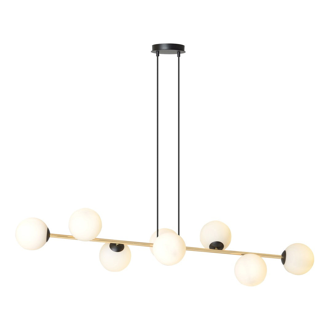 Gravity 8 Light Pendant Black & Gold