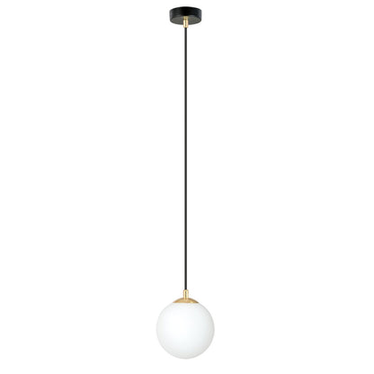 Royal 1 Light Pendant Black & Gold