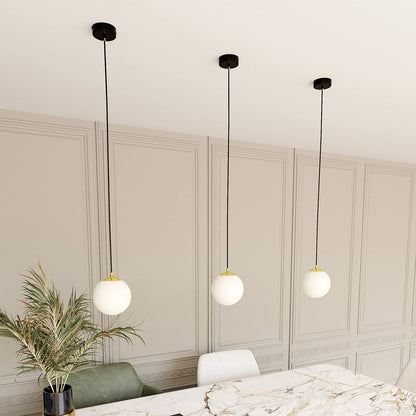 Royal 1 Light Pendant Black & Gold