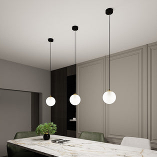 Royal 1 Light Pendant Black & Gold