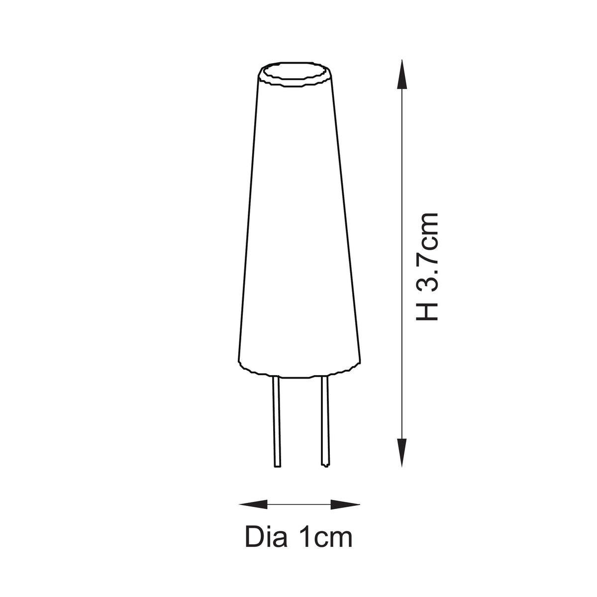 G4 2W LED Warm White Capsule Bulb - Pack of 6
