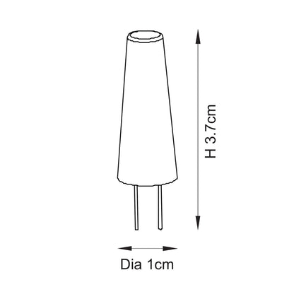 G4 2W LED Warm White Capsule Bulb - Pack of 6