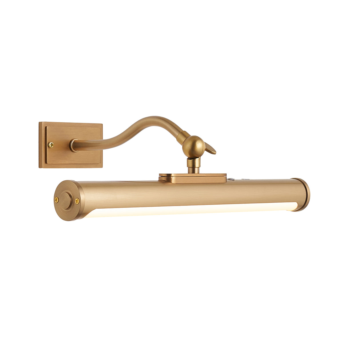 Maris Warm Brass Rechargeable Picture Light