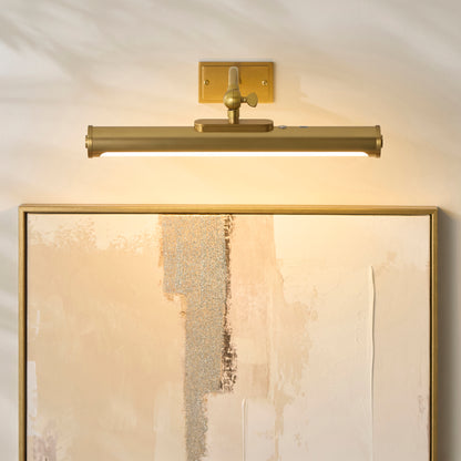 Maris Warm Brass Rechargeable Picture Light
