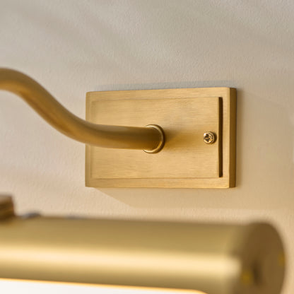Maris Warm Brass Rechargeable Picture Light
