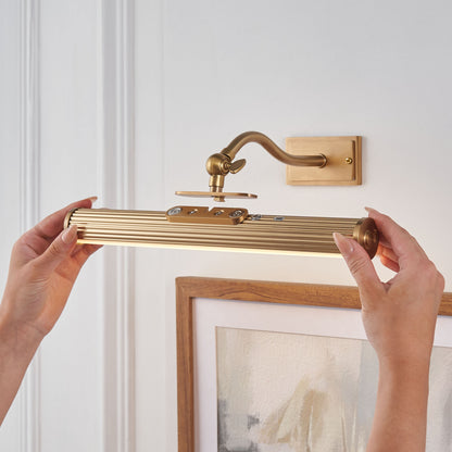 Kindos Warm Brass Rechargeable Picture Light