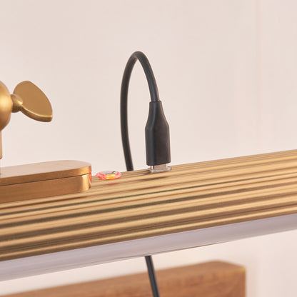 Kindos Warm Brass Rechargeable Picture Light