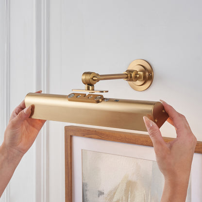 Dalyan Warm Brass Rechargeable Picture Light
