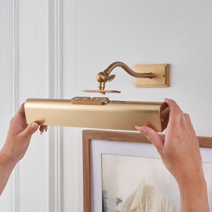 Lasos Warm Brass Rechargeable Picture Light