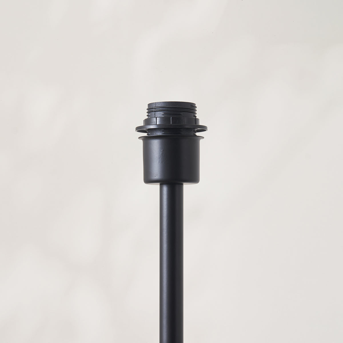 Arlo Matt Black Floor Lamp with Scalloped White Shade