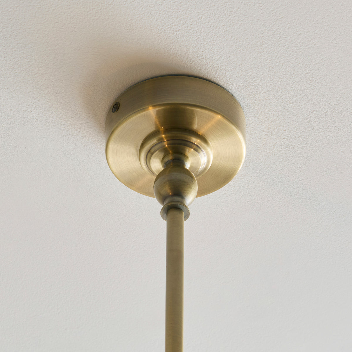 Jericho 2 Light Antique Brass & Natural Rattan Linear Pendant