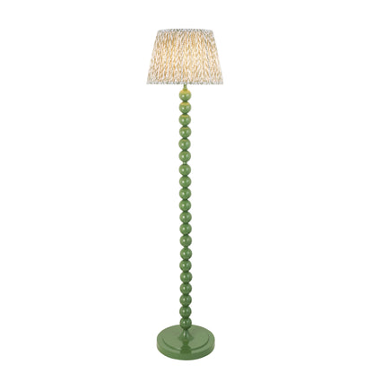 Higgledy Green Stacked Floor Lamp with Green Leaf Shade