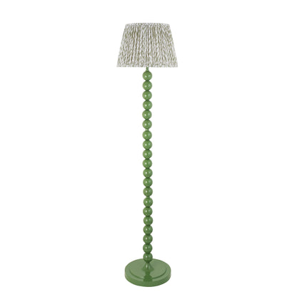 Higgledy Green Stacked Floor Lamp with Green Leaf Shade