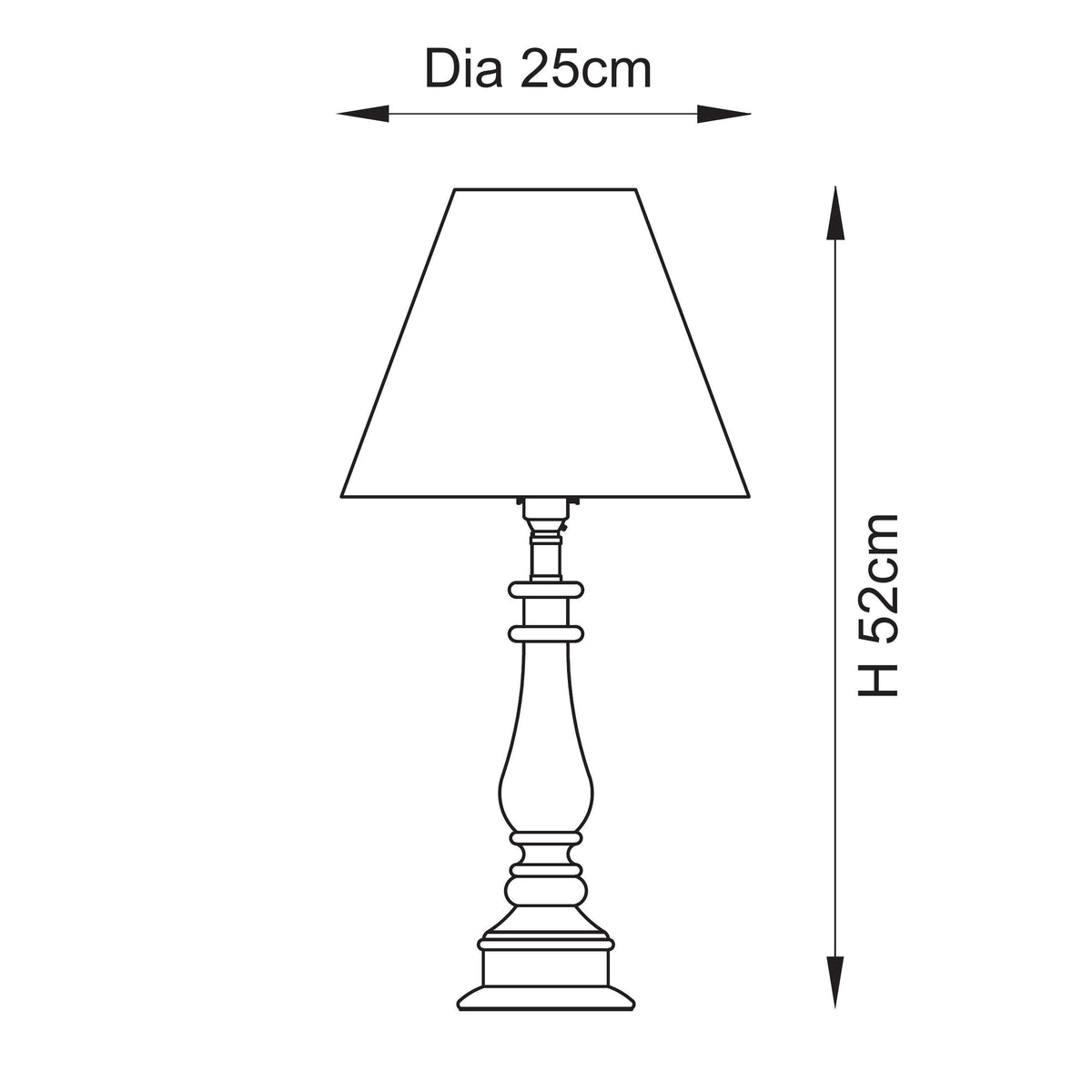 Myrtle Almond White Table Lamp with Green Leaf Shade