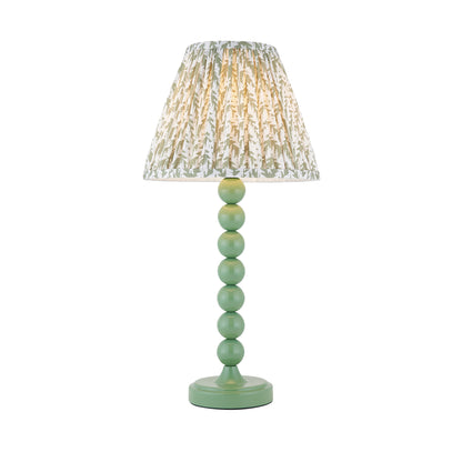 Higgledy Green Stacked Table Lamp with Green Leaf Shade
