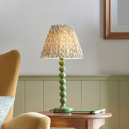 Higgledy Green Stacked Table Lamp with Green Leaf Shade