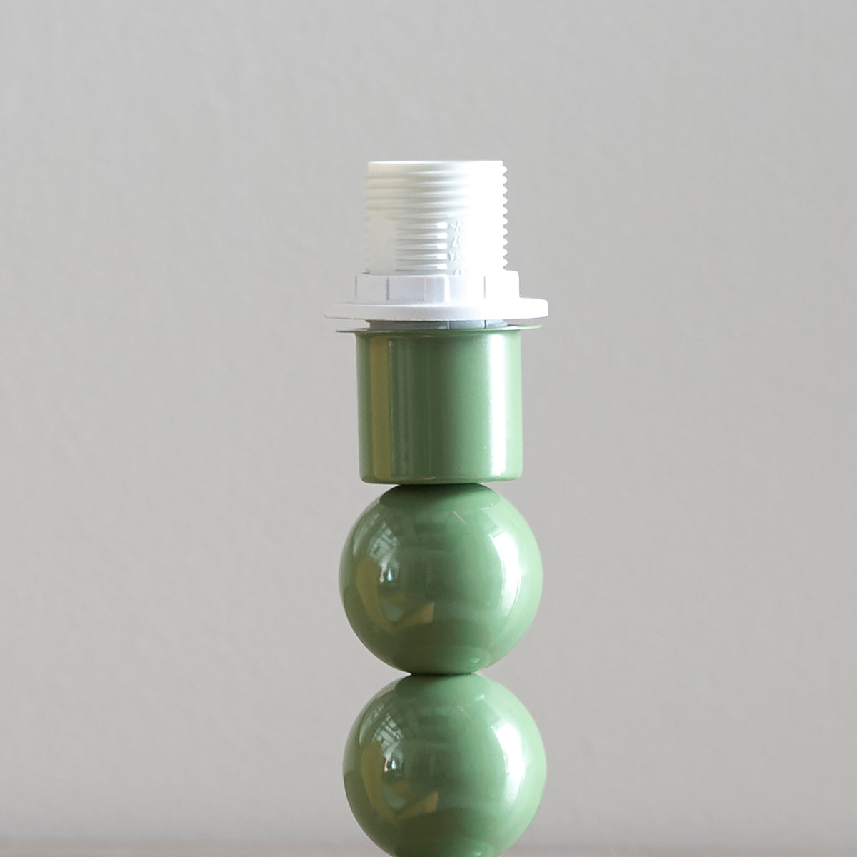 Higgledy Green Stacked Table Lamp with Green Leaf Shade
