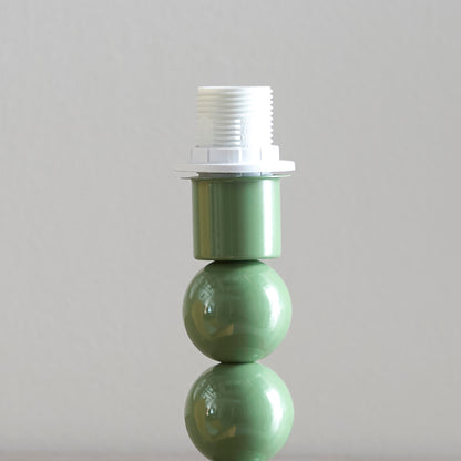 Higgledy Green Stacked Table Lamp with Green Leaf Shade