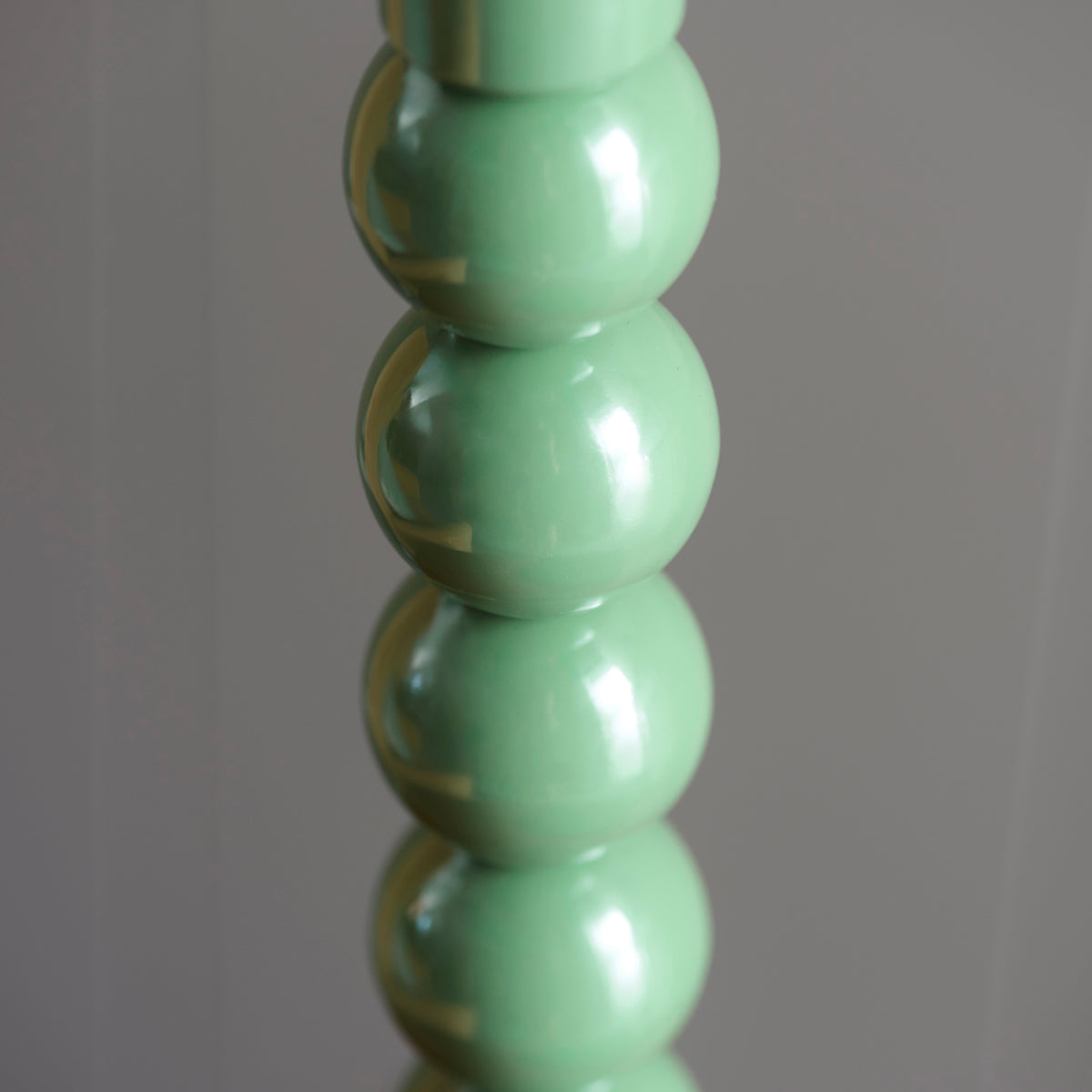 Higgledy Green Stacked Table Lamp with Green Leaf Shade