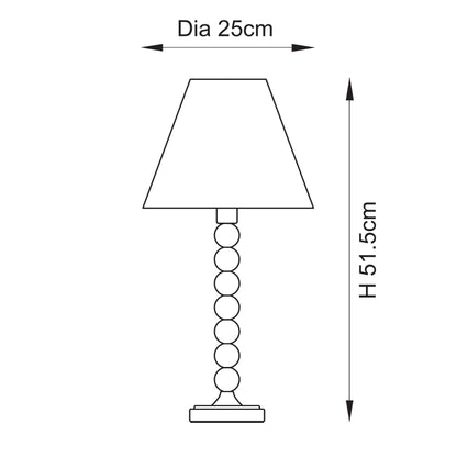 Higgledy Green Stacked Table Lamp with Green Leaf Shade