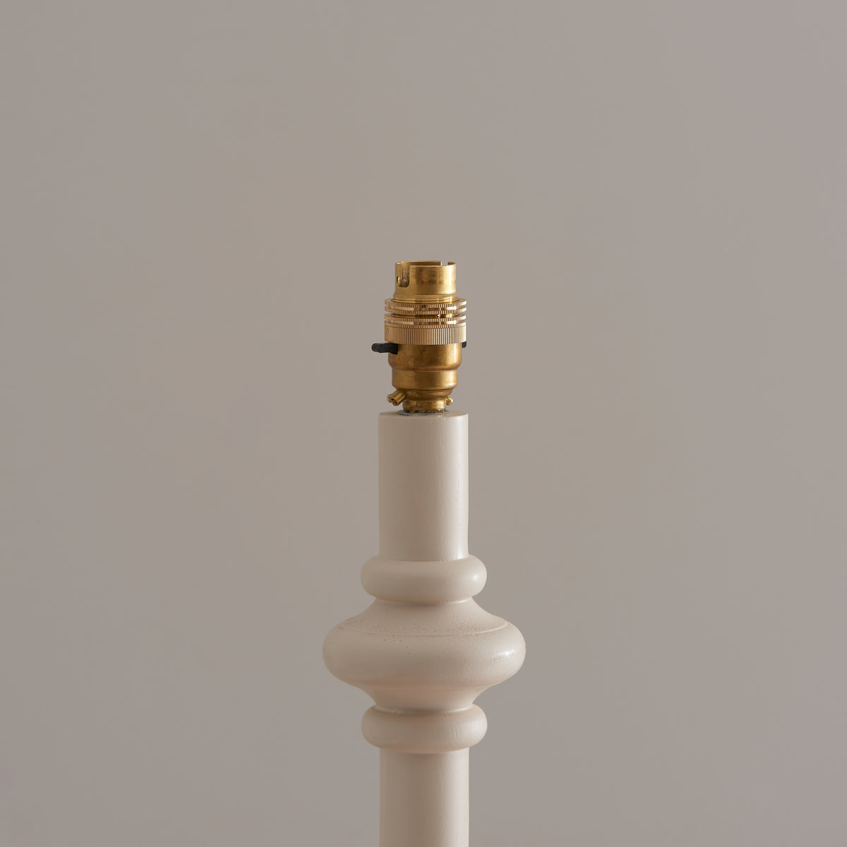 Carnaby Almond White Spindle Floor Lamp with Green Leaf Shade