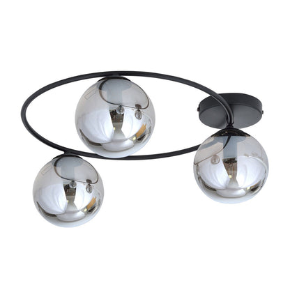 Sopra 3 Light Semi Flush Black & Graphite