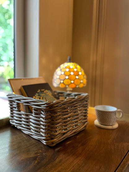 Wovenhill Set of 4 Rectangular Kubu Rattan Storage Baskets