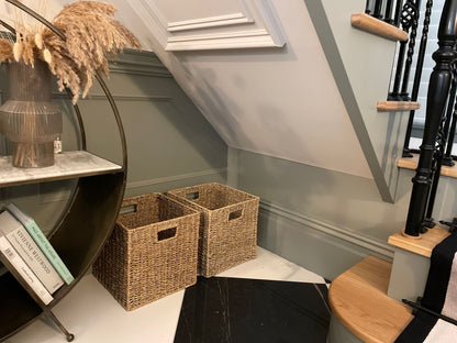 Wovenhill Set of 2 Square Seagrass Storage Baskets