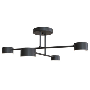 Halo 4 Light Semi Flush Black